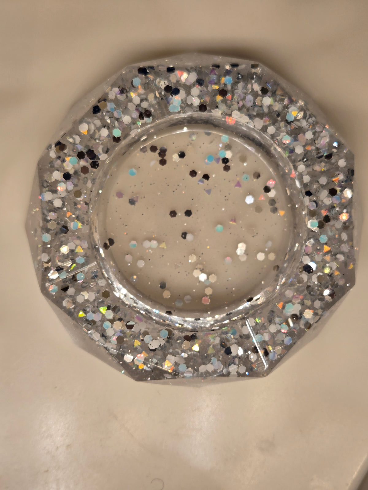 Octagon shaped ashtray