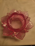 Resin tealight holder flower inspired